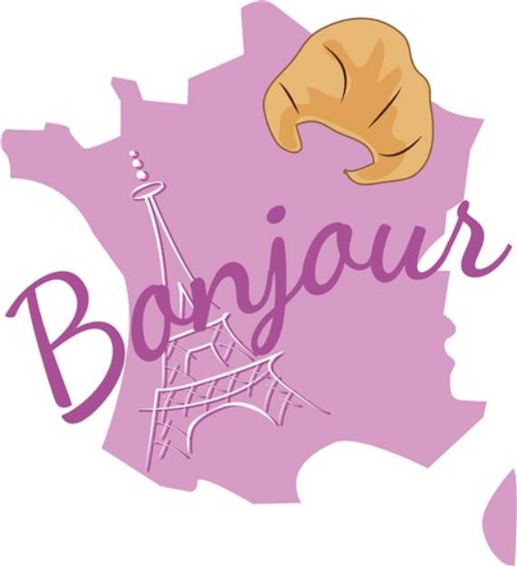 Picture of Bonjour SVG File