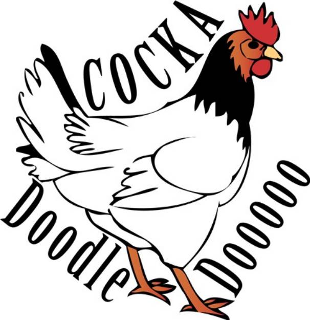 Picture of Cock A Doodle Doo SVG File