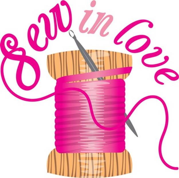 Picture of Sew In Love SVG File