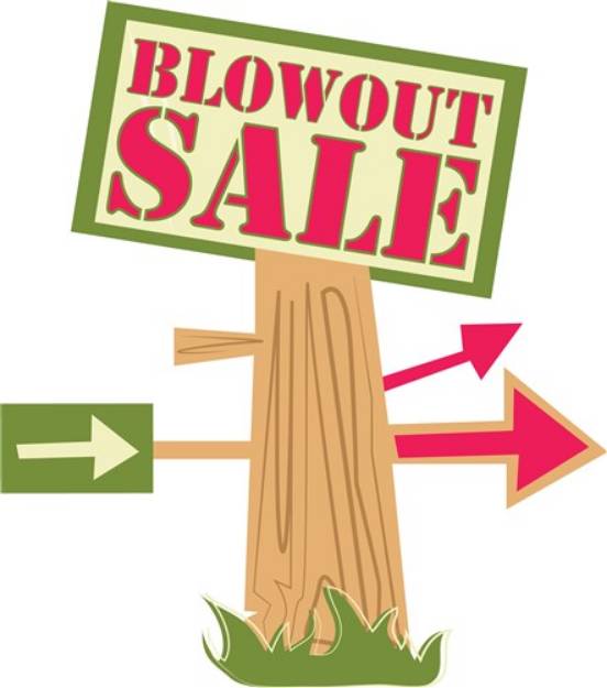 Picture of Blowout Sale SVG File