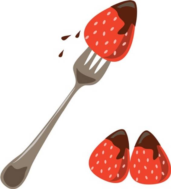 Picture of Chocolate Strawberries SVG File