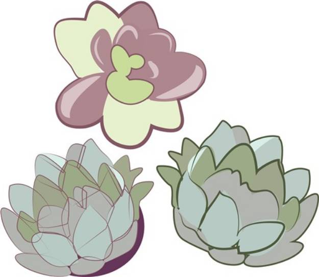 Picture of Pretty Flowers SVG File