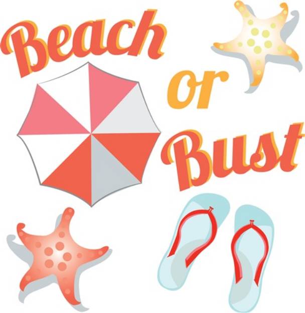 Picture of Beach Or Bust SVG File