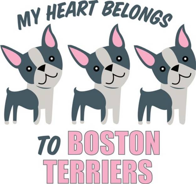 Picture of A Boston Terrier SVG File