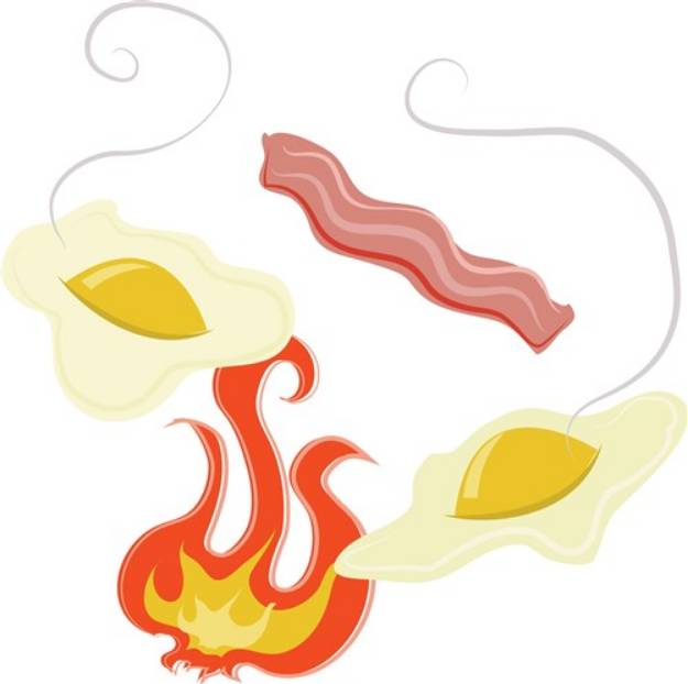 Picture of Bacon & Eggs SVG File