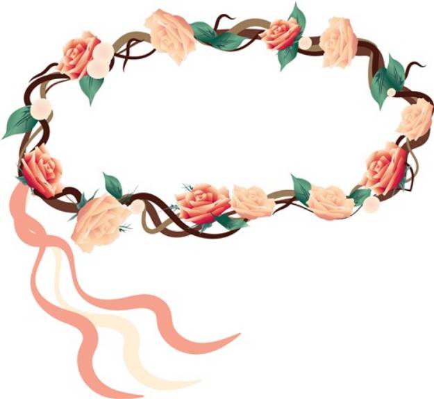 Picture of Floral Wreath SVG File