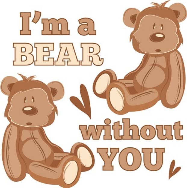 Picture of Im A Bear SVG File