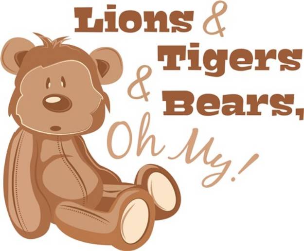 Picture of Lion & Tigers & Bears SVG File