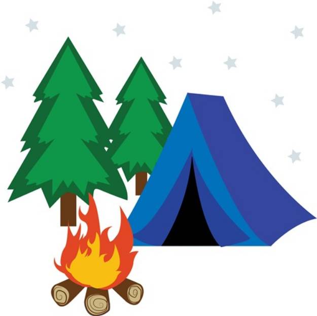 Picture of Camp Site SVG File