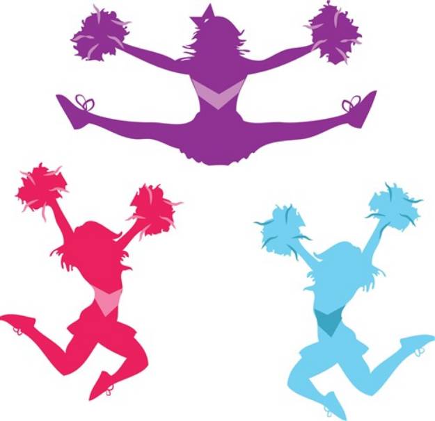 Picture of Cheerleaders SVG File