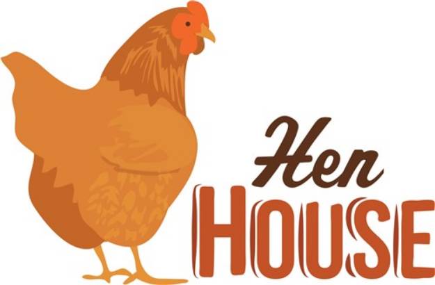Picture of Hen House SVG File