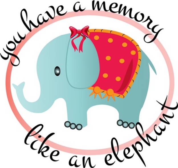 Picture of Memory Like Elephant SVG File