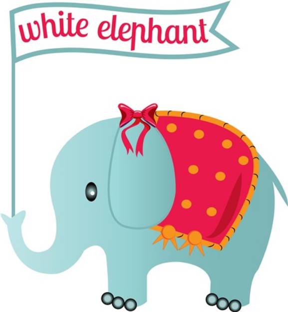 Picture of White Elephant SVG File