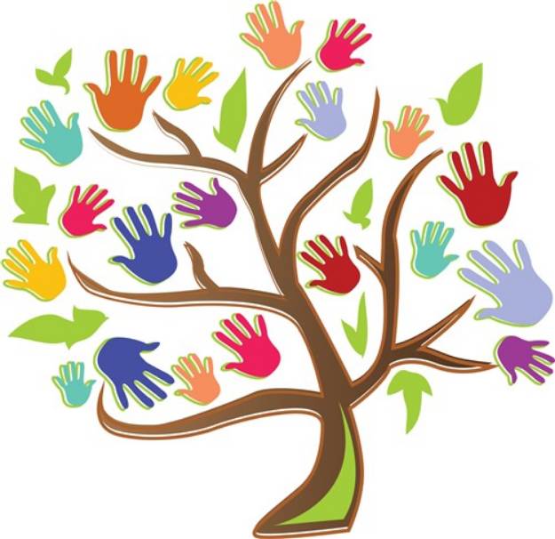 Picture of Tree Of Hands SVG File