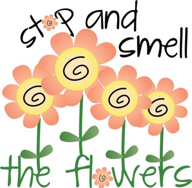Picture of Smell Flowers SVG File