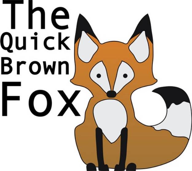 Picture of Quick Brown Fox SVG File