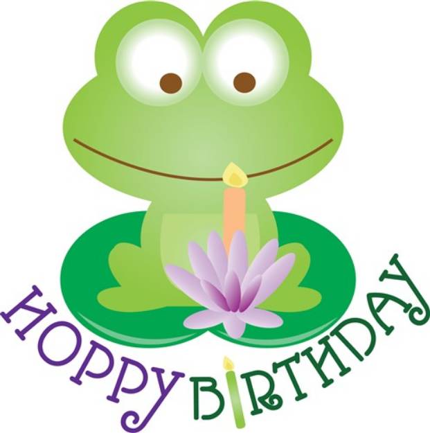 Picture of Hoppy Birthday SVG File