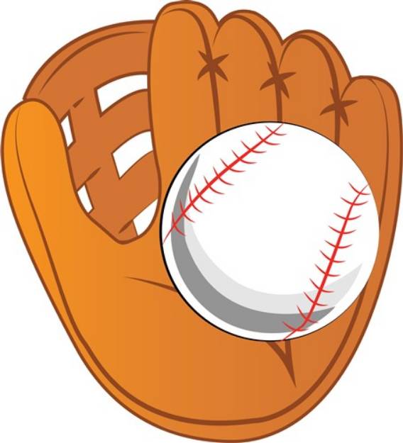 Picture of Ball & Glove SVG File