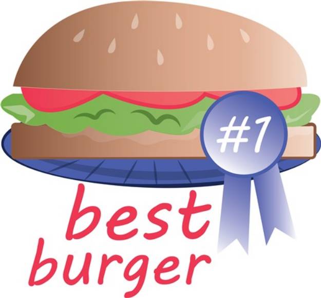 Picture of Best Burger SVG File