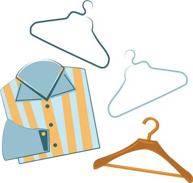 Picture of Shirt & Hangers SVG File
