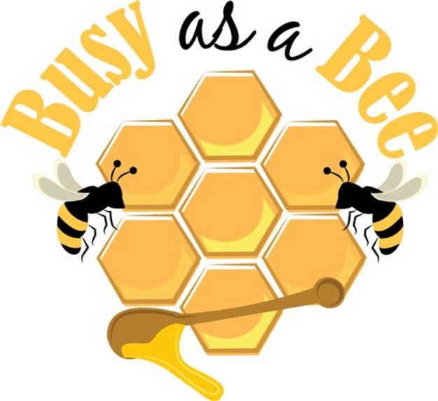 Picture of Busy As Bee SVG File