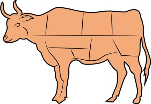 Picture of Beef Cattle SVG File