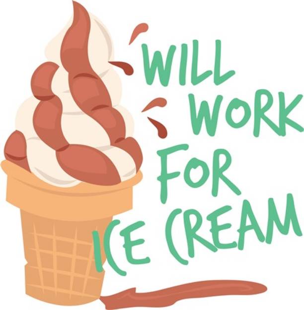 Picture of Work For Ice Cream SVG File