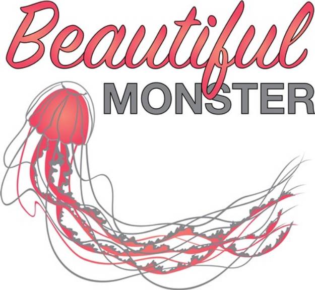 Picture of Beautiful Monster SVG File