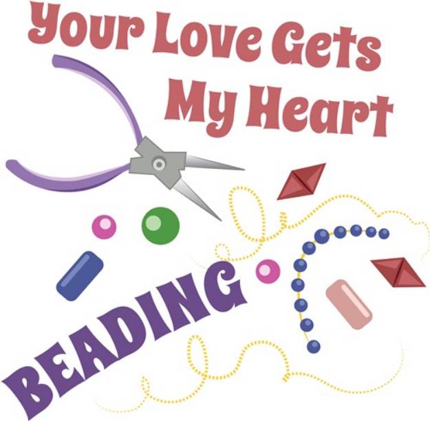 Picture of My Heart Beading SVG File