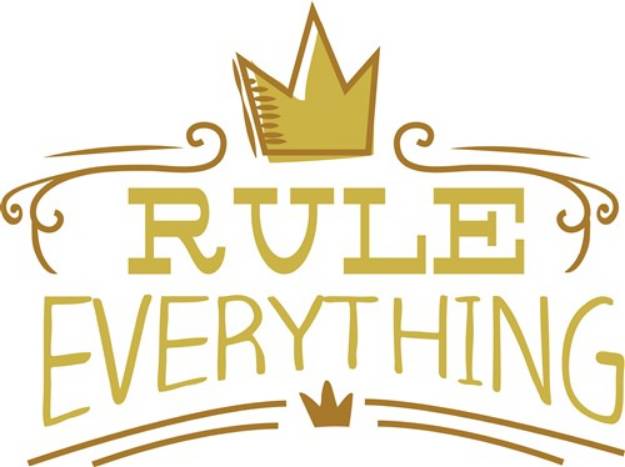 Picture of Rule Everything SVG File