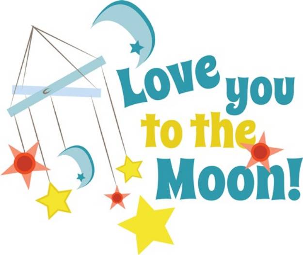 Picture of To The Moon SVG File