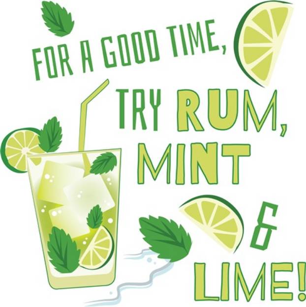 Picture of Rum Mint & Lime SVG File