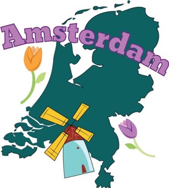 Picture of Amsterdam SVG File