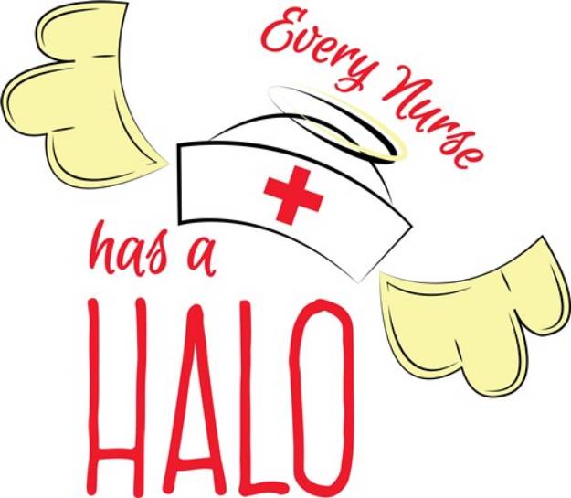 Picture of Nurse Halo SVG File
