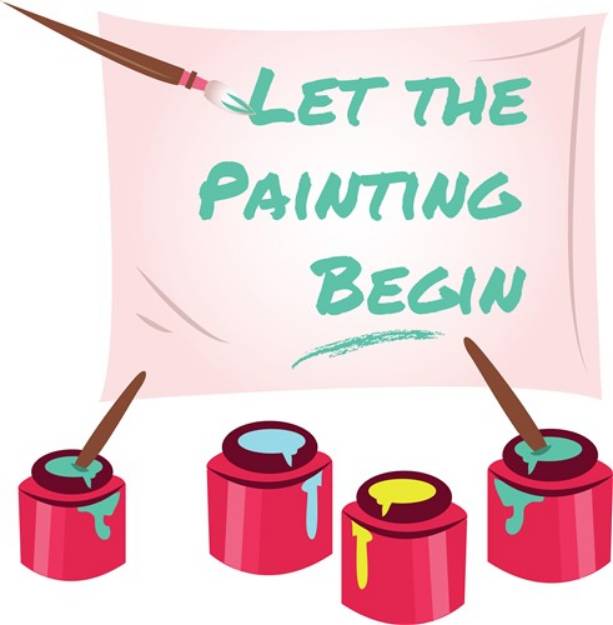 Picture of Let Painting Begin SVG File