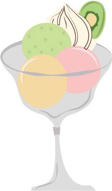 Picture of Ice Cream Parfait SVG File