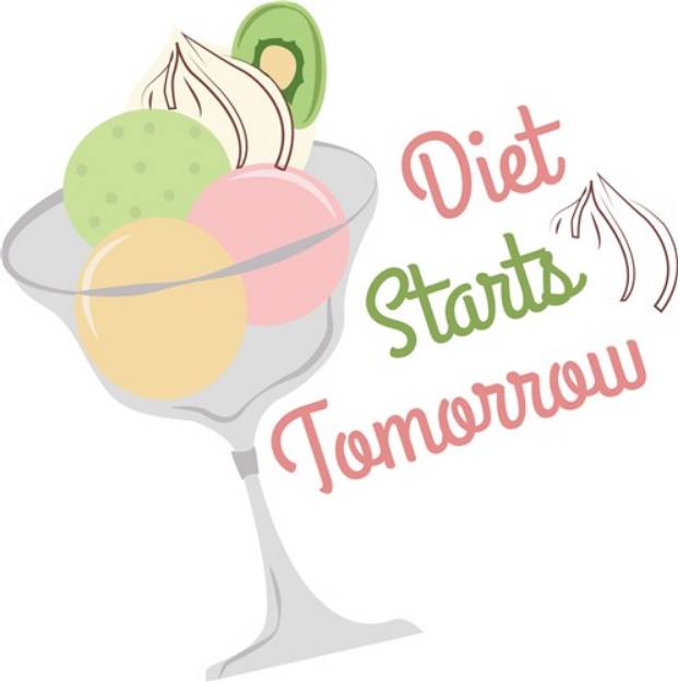 Picture of Diet Tomorrow SVG File