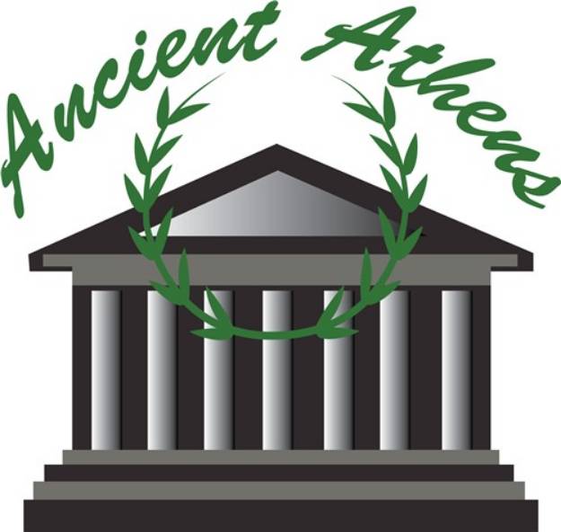 Picture of Ancient Athens SVG File