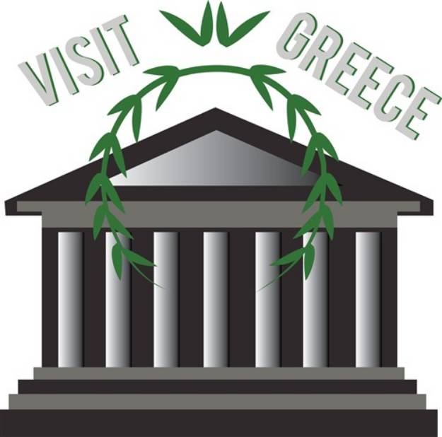 Picture of Visit Greece SVG File
