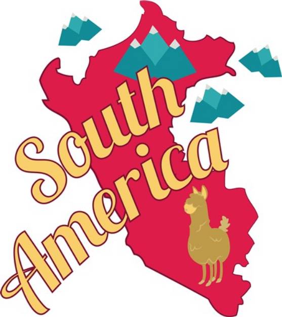 Picture of South America SVG File