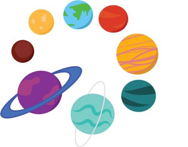 Picture of Solar System SVG File