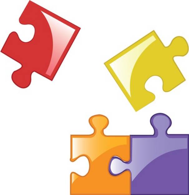 Picture of Puzzle Pieces SVG File