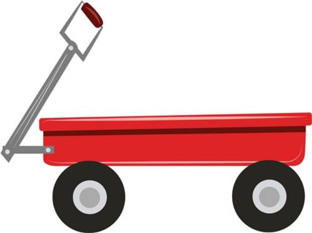 Picture of Red Wagon SVG File