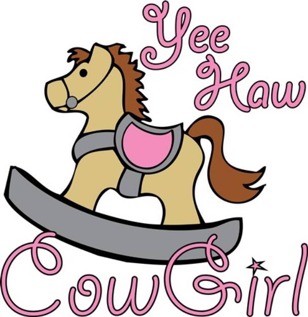 Picture of Yee Haw Cowgirl SVG File