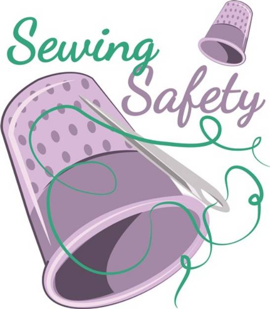 Picture of Sewing Safety SVG File