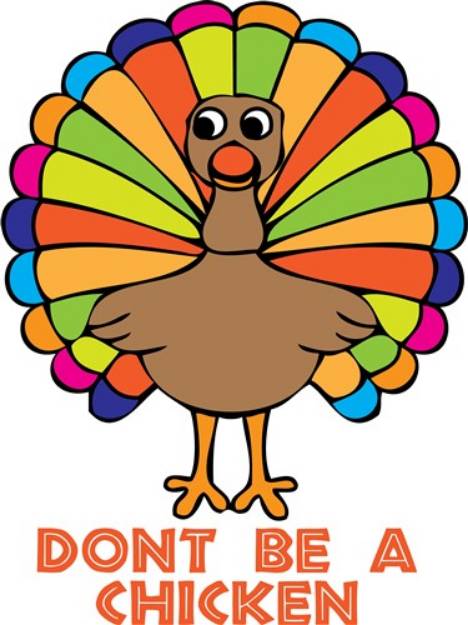 Picture of Dont Be Chicken SVG File