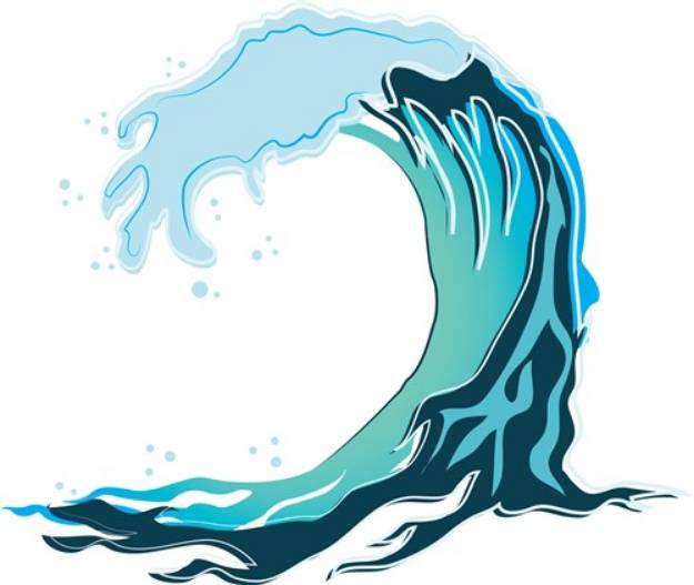 Picture of Ocean Wave SVG File