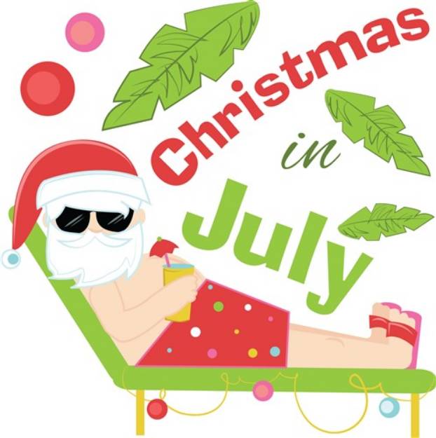 Picture of Christmas In July SVG File