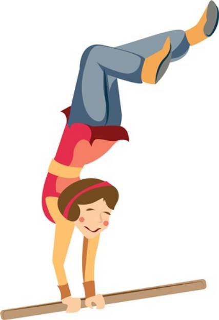 Picture of Hand Stand SVG File