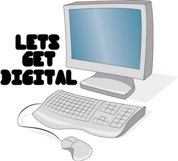 Picture of Lets Get Digital SVG File